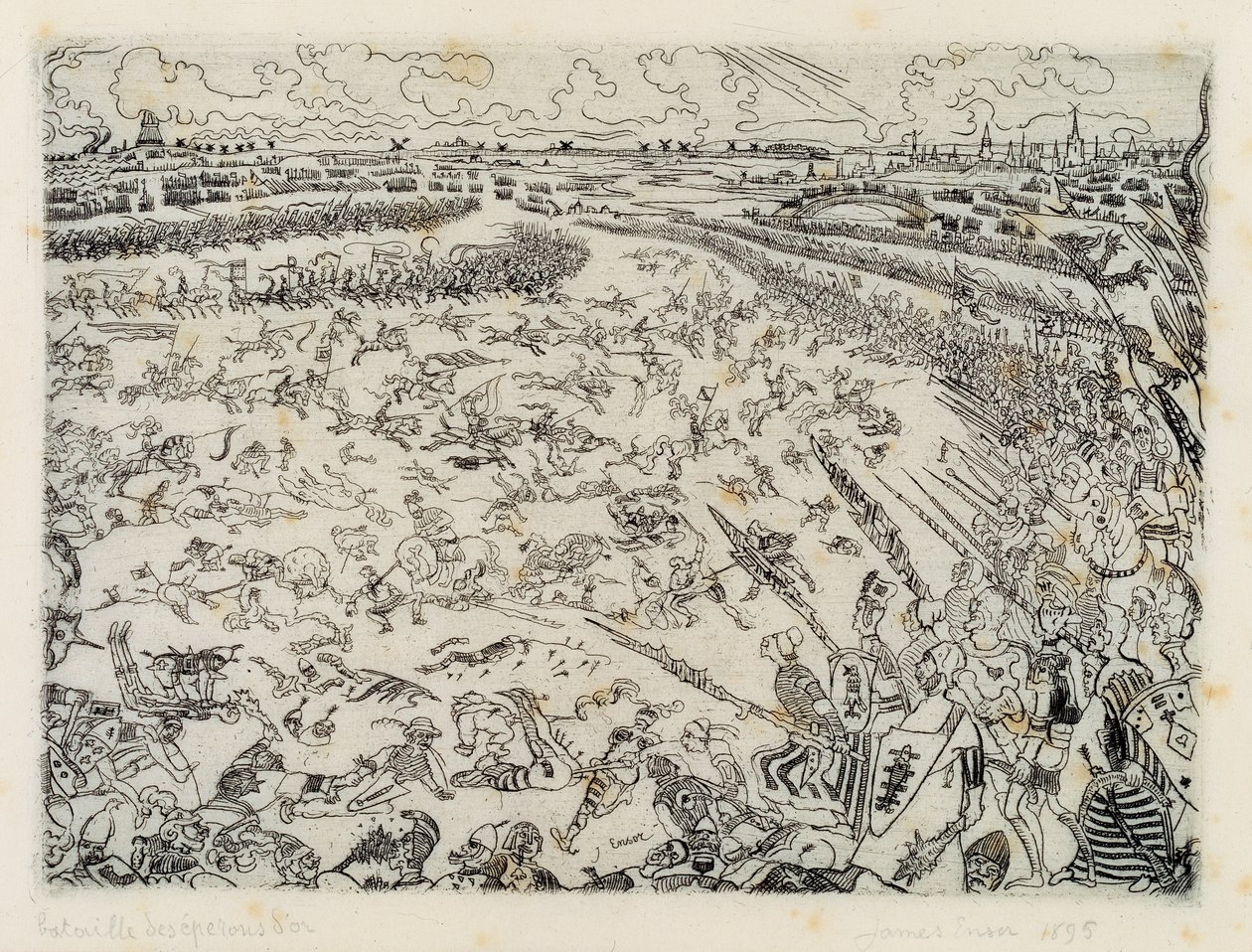 Altın Mahmuzlar Savaşı by James Ensor