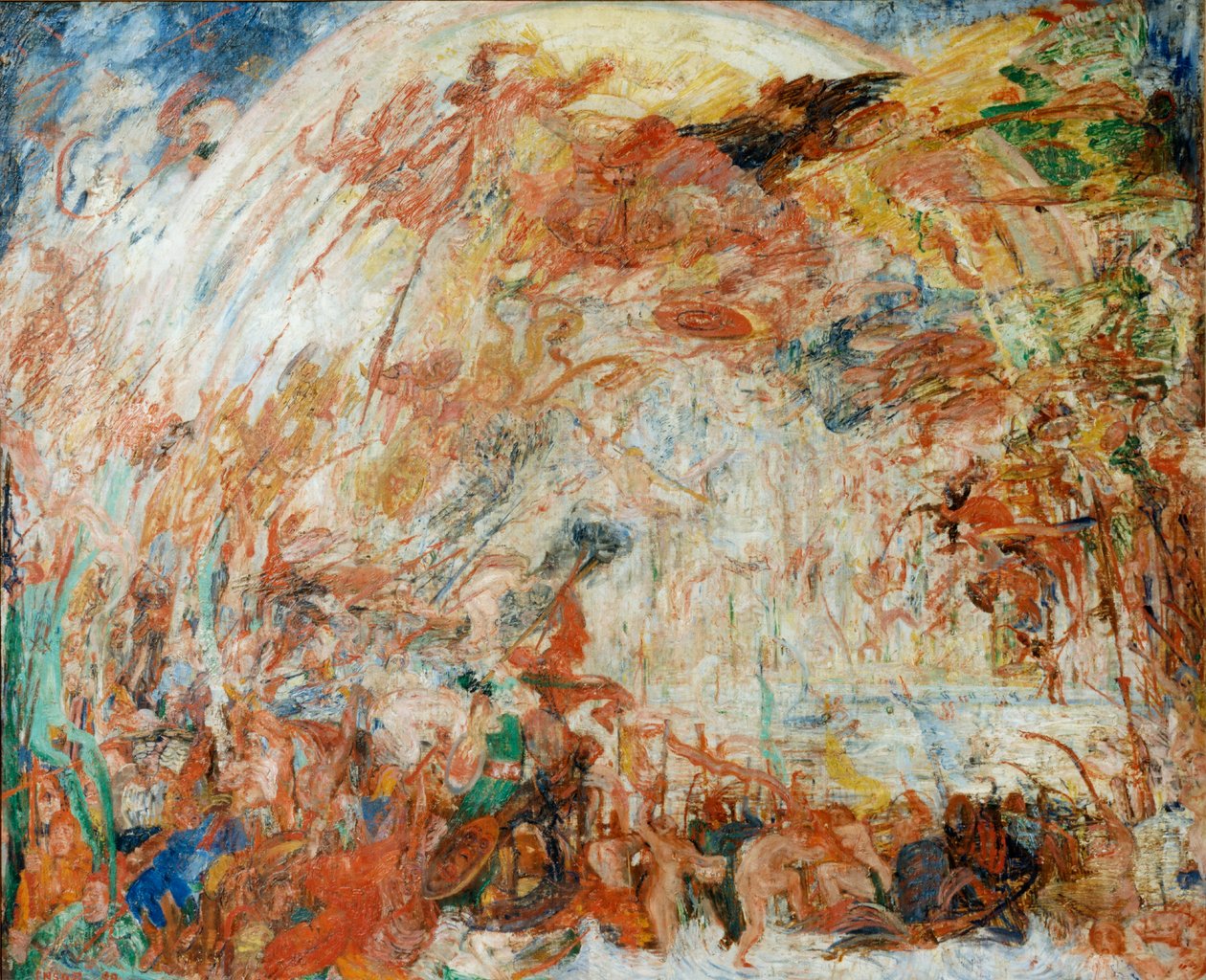 Asi Meleklerin Düşüşü, 1889. by James Ensor