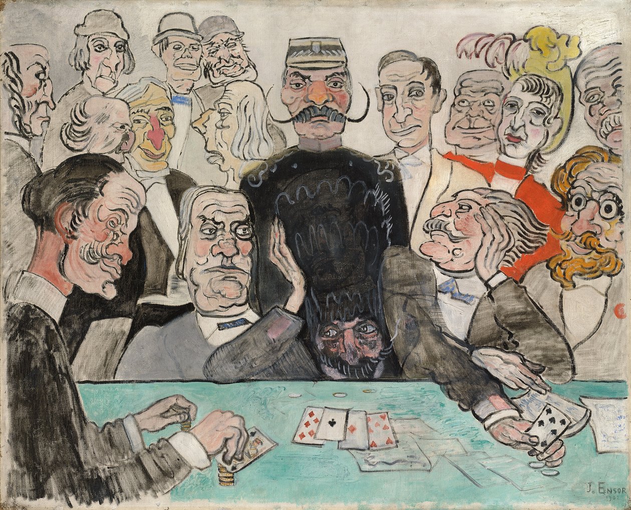 Kumarbazlar; Oyuncular by James Ensor