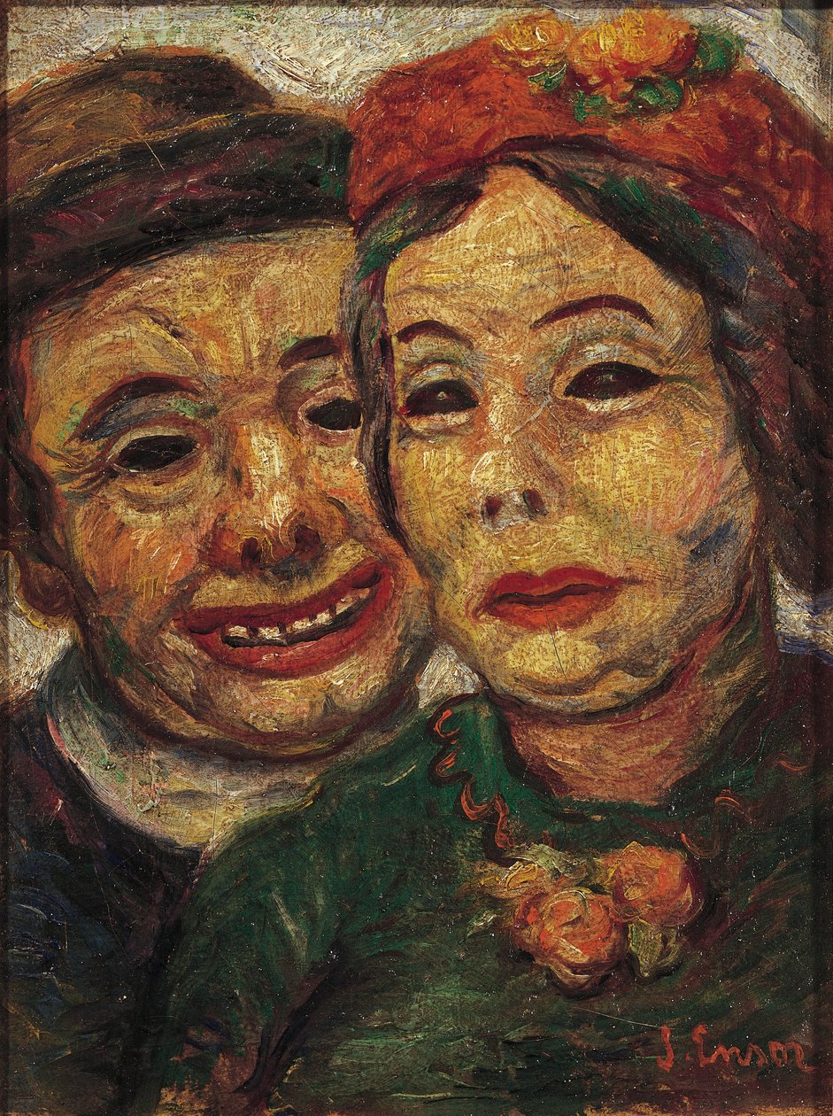 Maskeli Çift by James Ensor