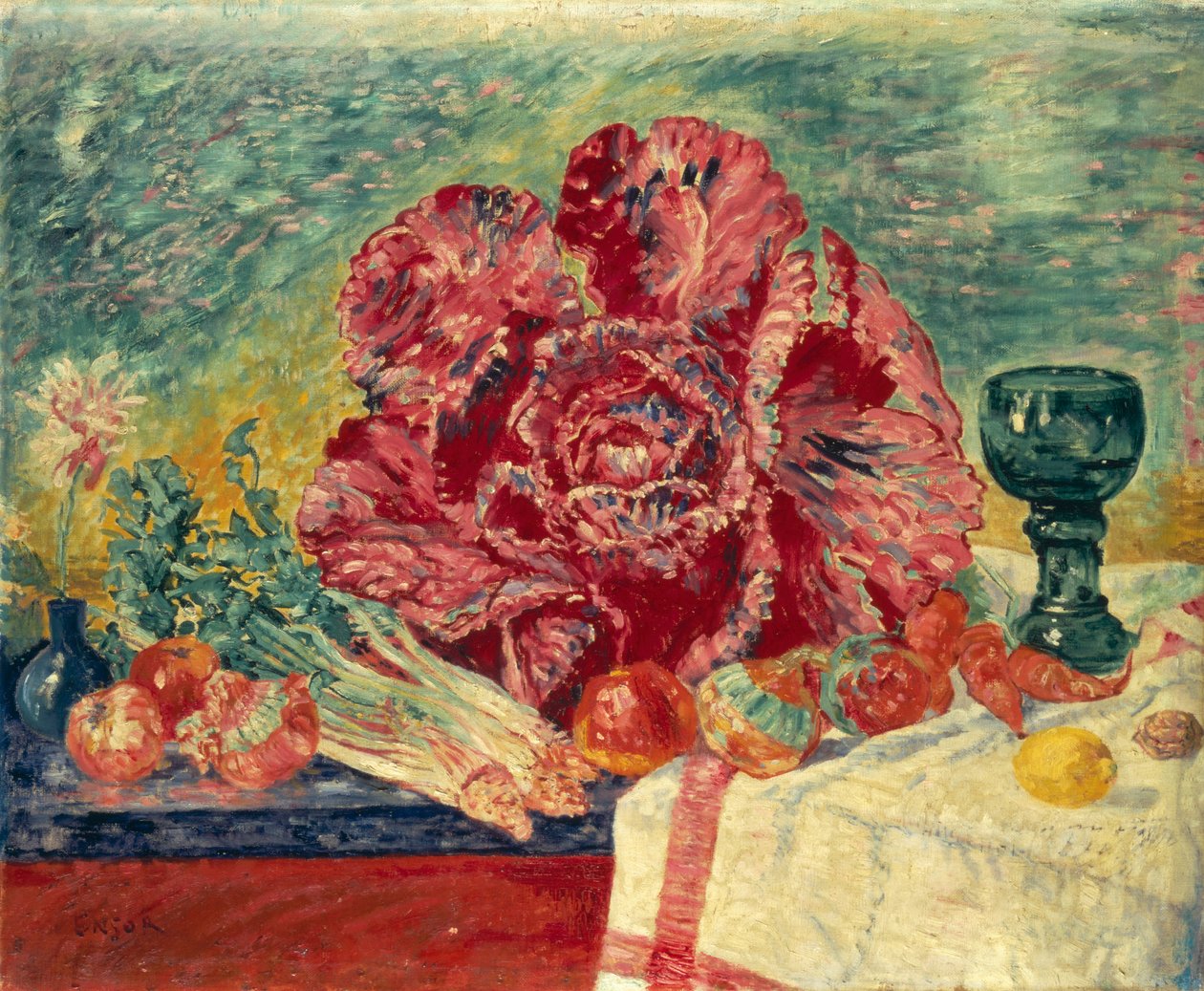 kırmızı lahana by James Ensor
