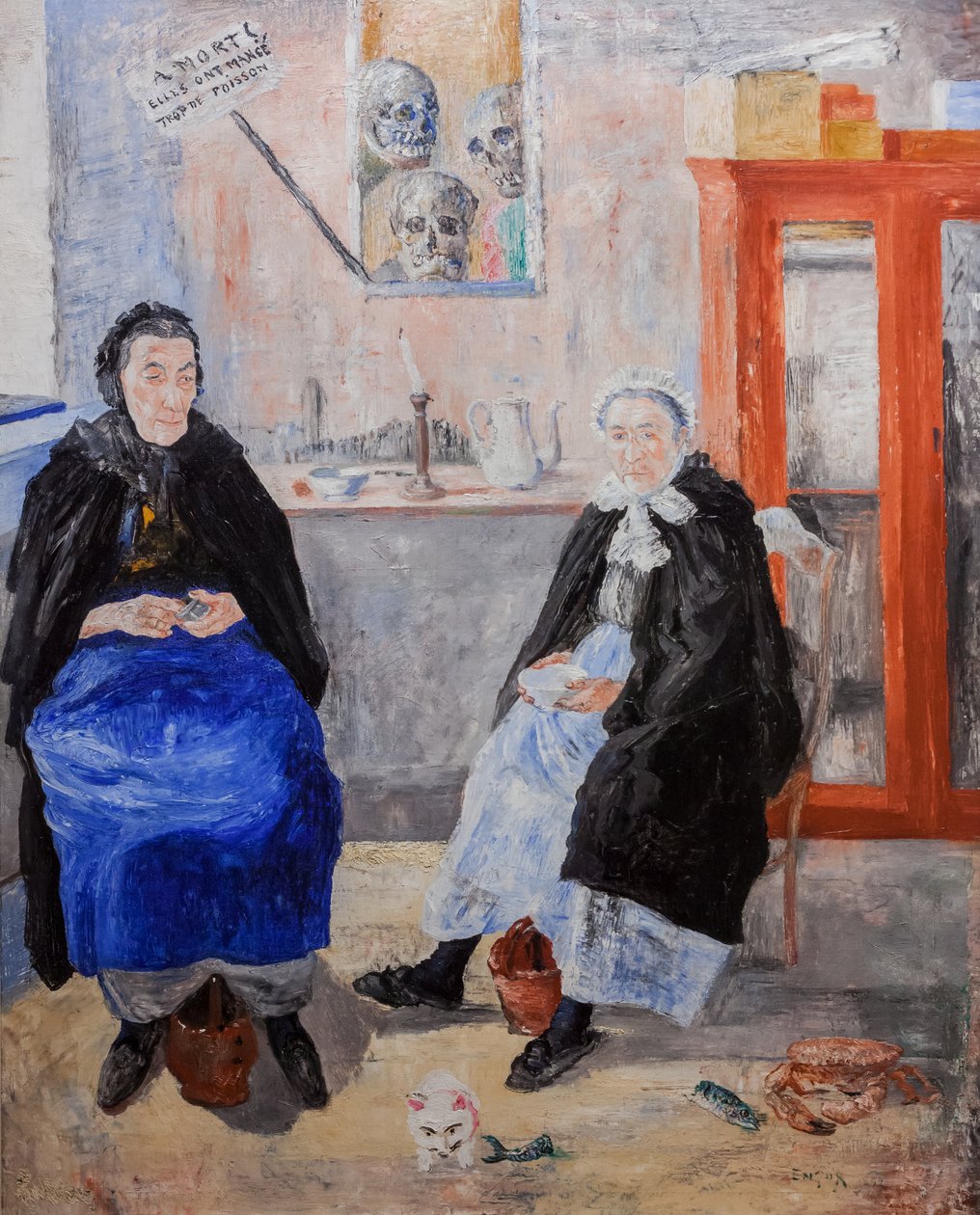 Melankolik balık kızlar by James Ensor