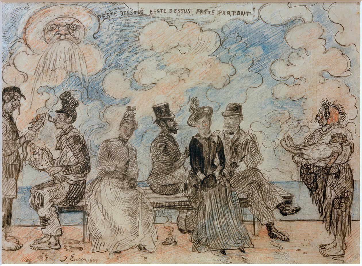 Aşağıdaki veba, yukarıdaki veba, her yerde veba by James Sidney Ensor