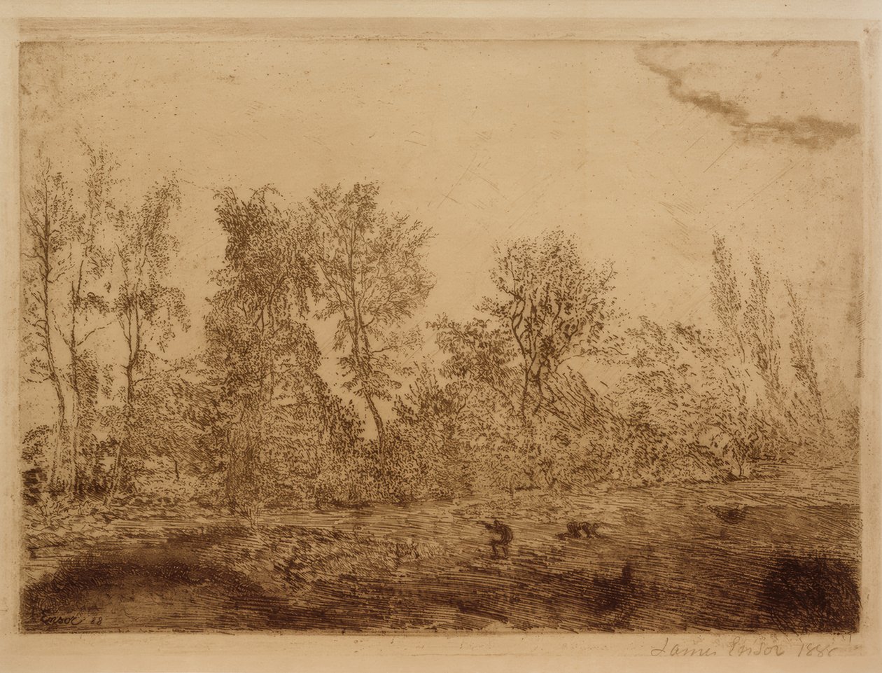 Ormanın kenarında esen rüzgar by James Sidney Ensor