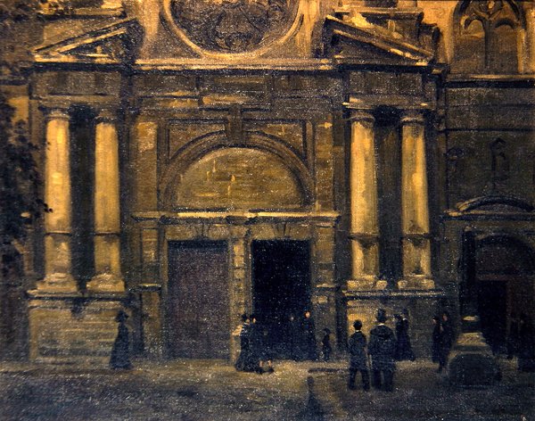 Portal, c.1910 (tuval üzerine yağlı boya) by James Ferrier (attr. to) Pryde