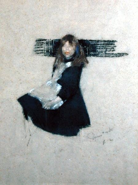 Siyahlı Küçük Kız by James Ferrier Pryde