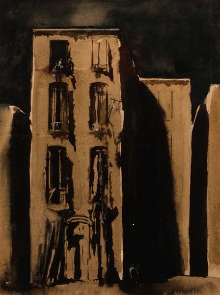 Gecekondu, c.1911 (suluboya) by James Ferrier Pryde