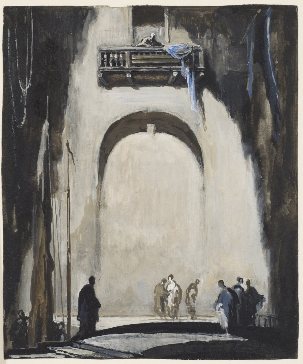 Bilinmeyen Köşe, 1912 (guaş) by James Ferrier Pryde