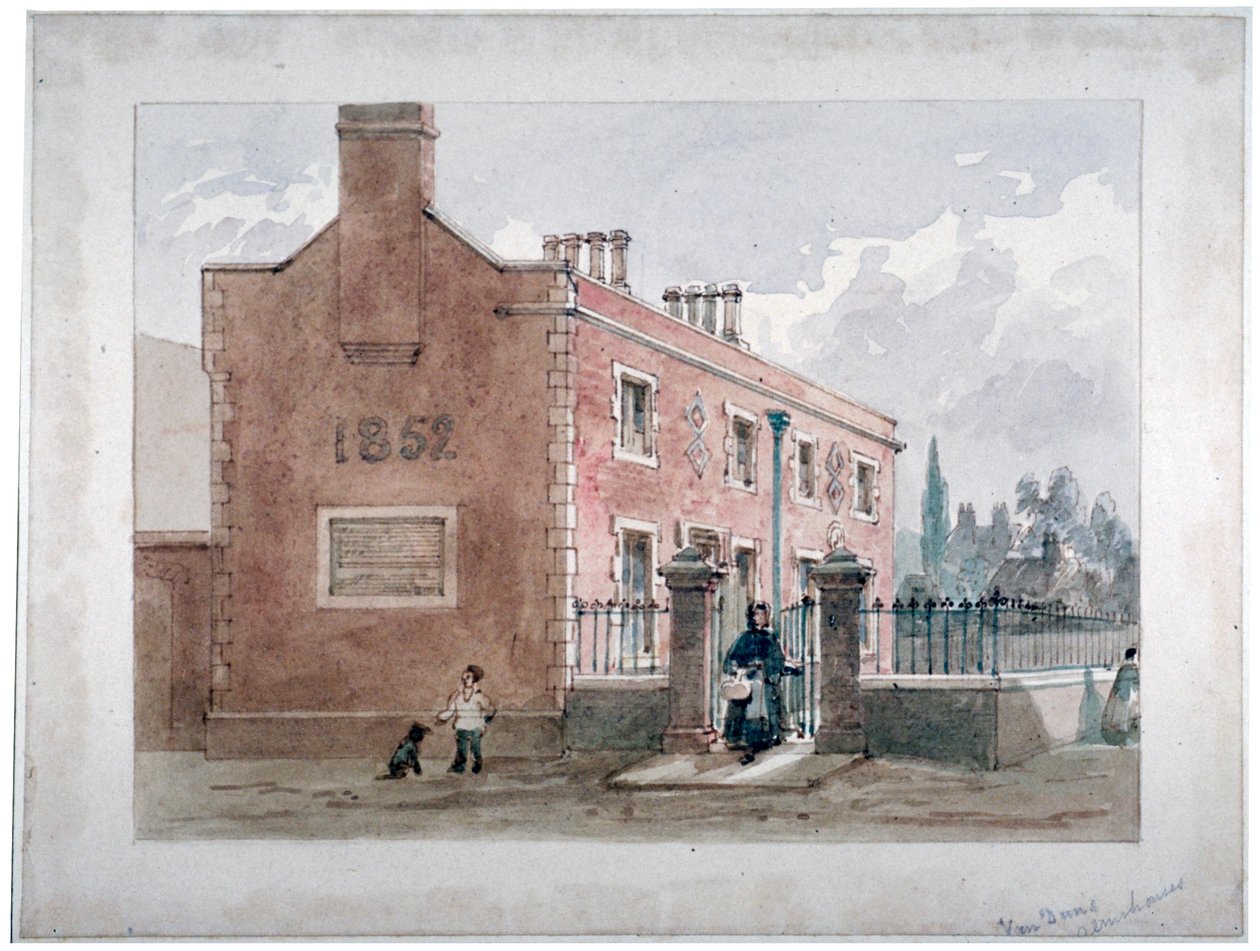 Van Dun Almshouses, Caxton Caddesi, Londra, 1852 by James Findlay