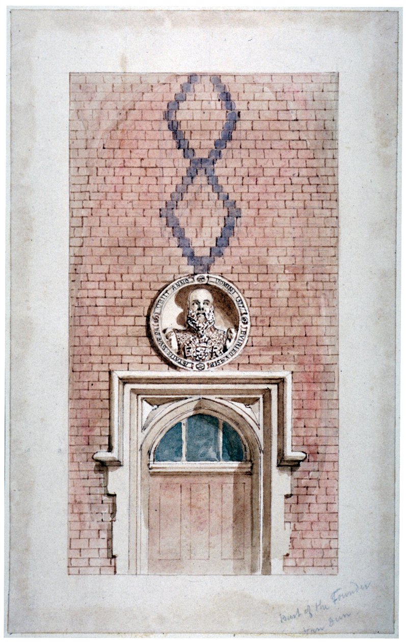 Van Dun Almshouses, Caxton Caddesi, Londra, 1852. by James Findlay