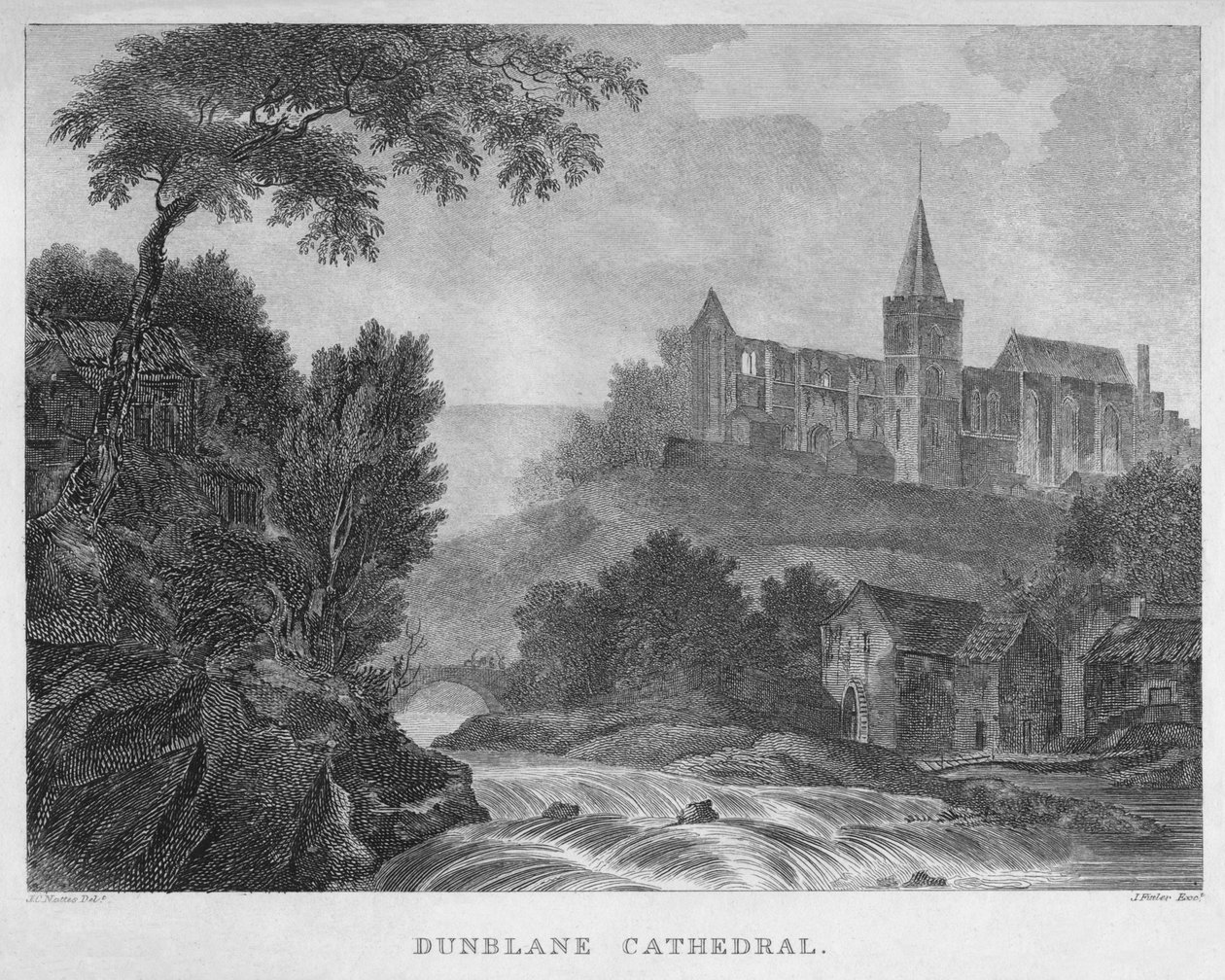 Dunblane Katedrali, 1804 by James Fittler