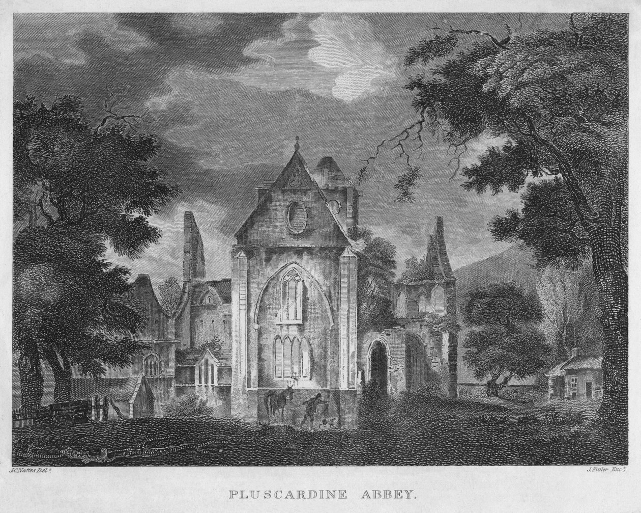 Pluscardine Manastırı, 1804 by James Fittler
