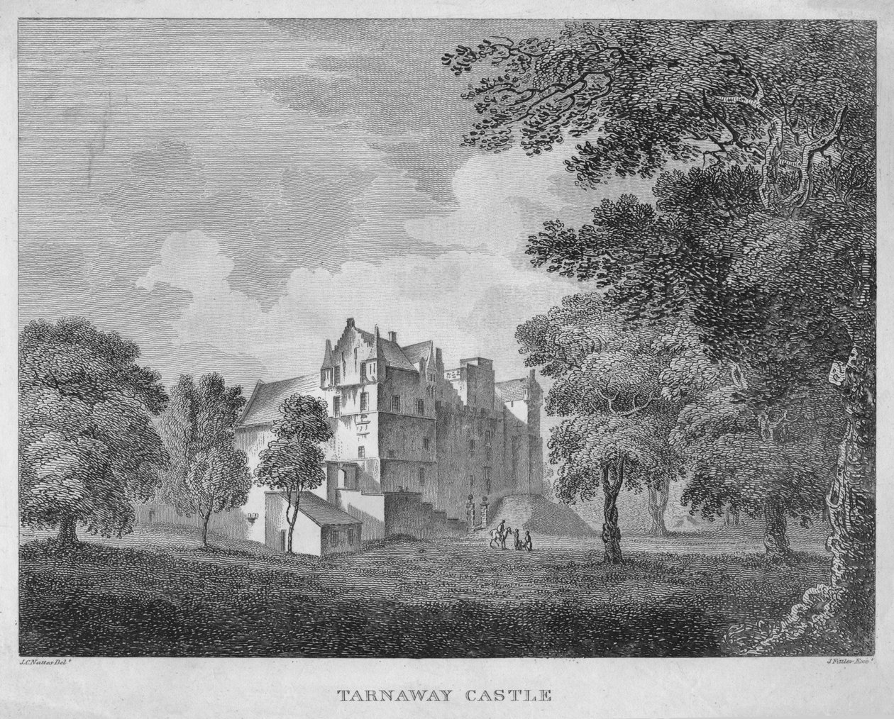 Tarnaway Kalesi, 1804 by James Fittler