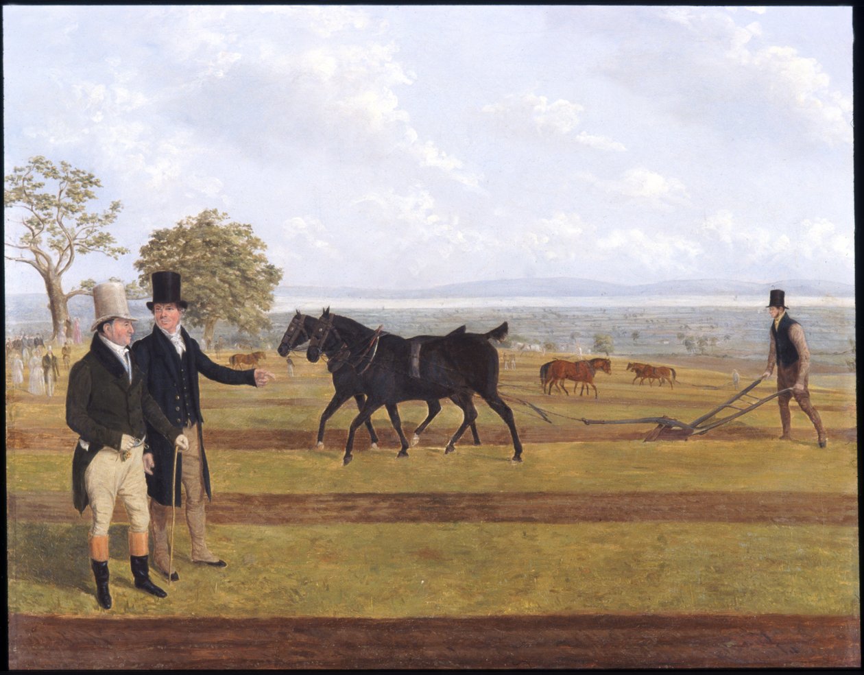 Sir Charles Morgan Castleton Çift Sürme Maçında by James Flewitt Mullock
