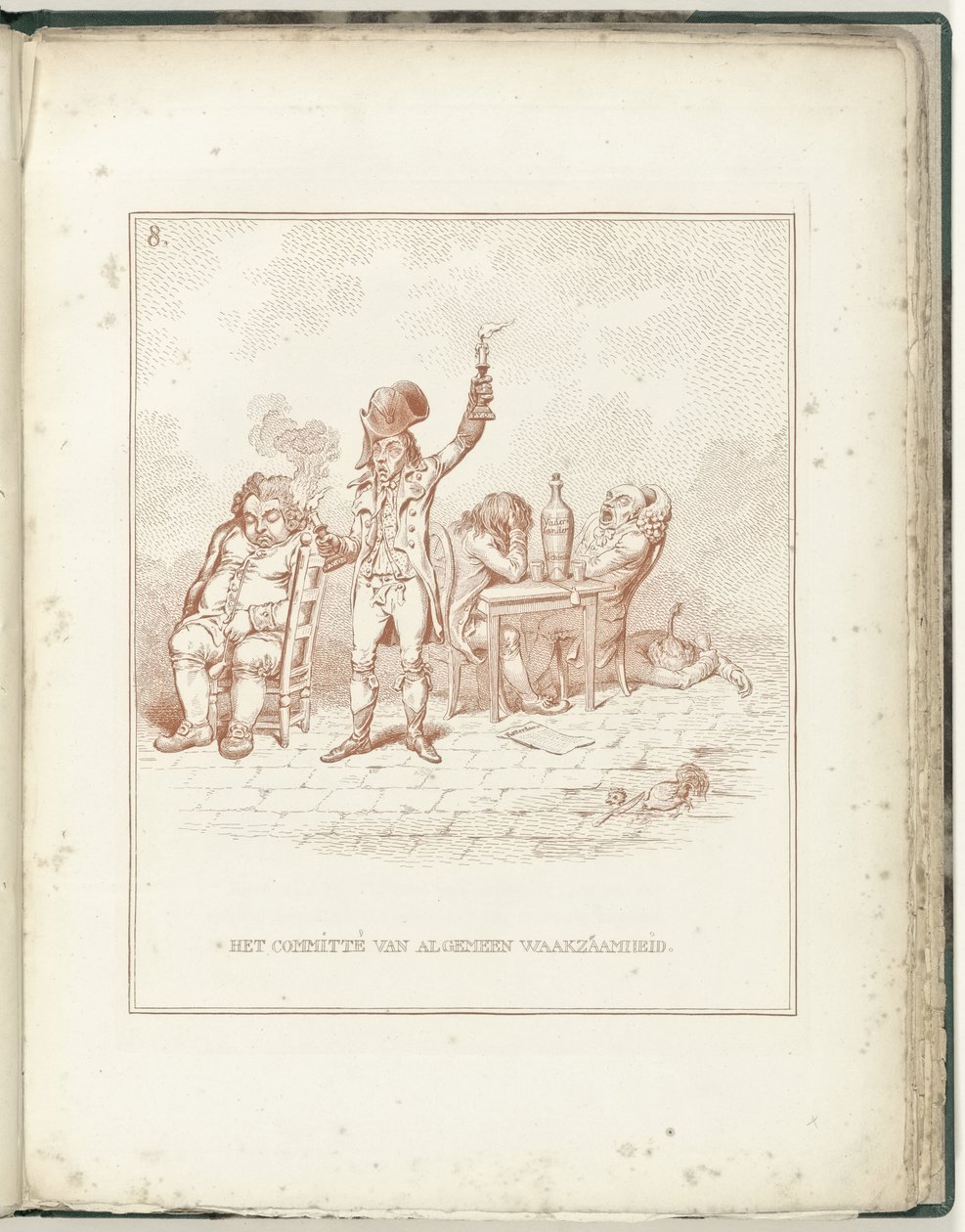 Genel Teyakkuz Komitesi, 1795 Genel Teyakkuz Komitesi (nesne üzerine başlık) Hollandia Regenetata (dizi adı) by James Gillray (possibly)