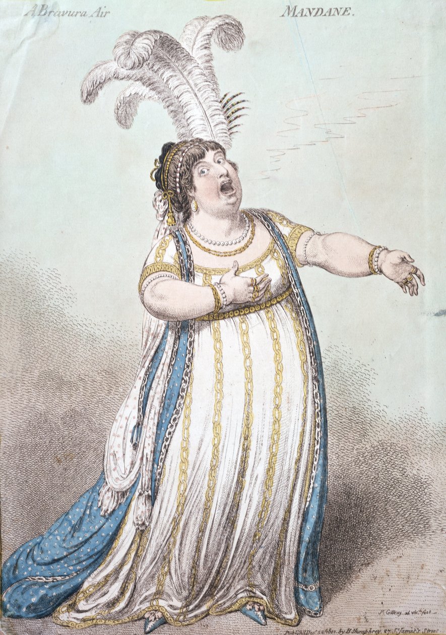 A Bravura Air, Mandane, Hannah Humphrey tarafından 1801