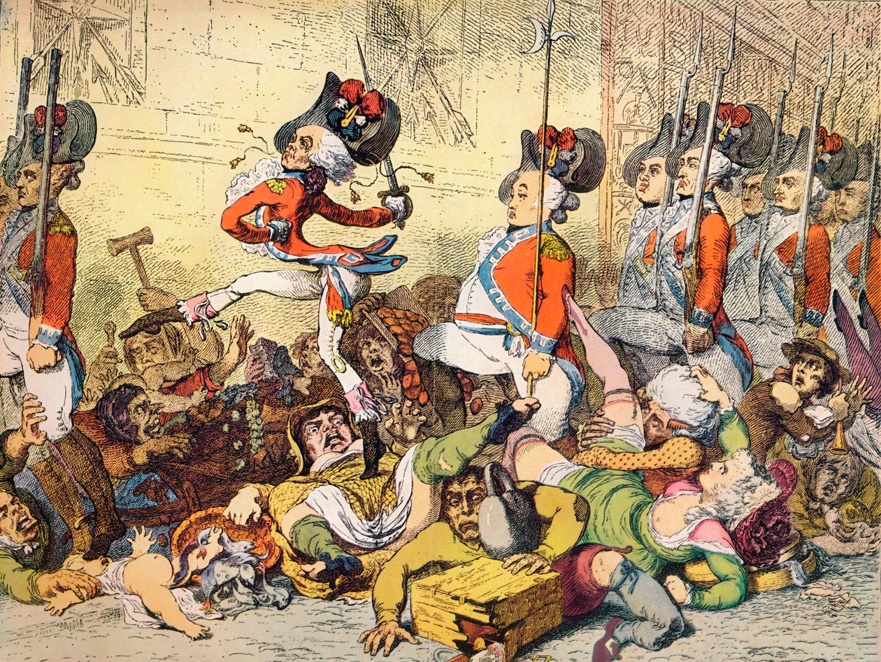 Bankaya Bir Mart, 1787 by James Gillray