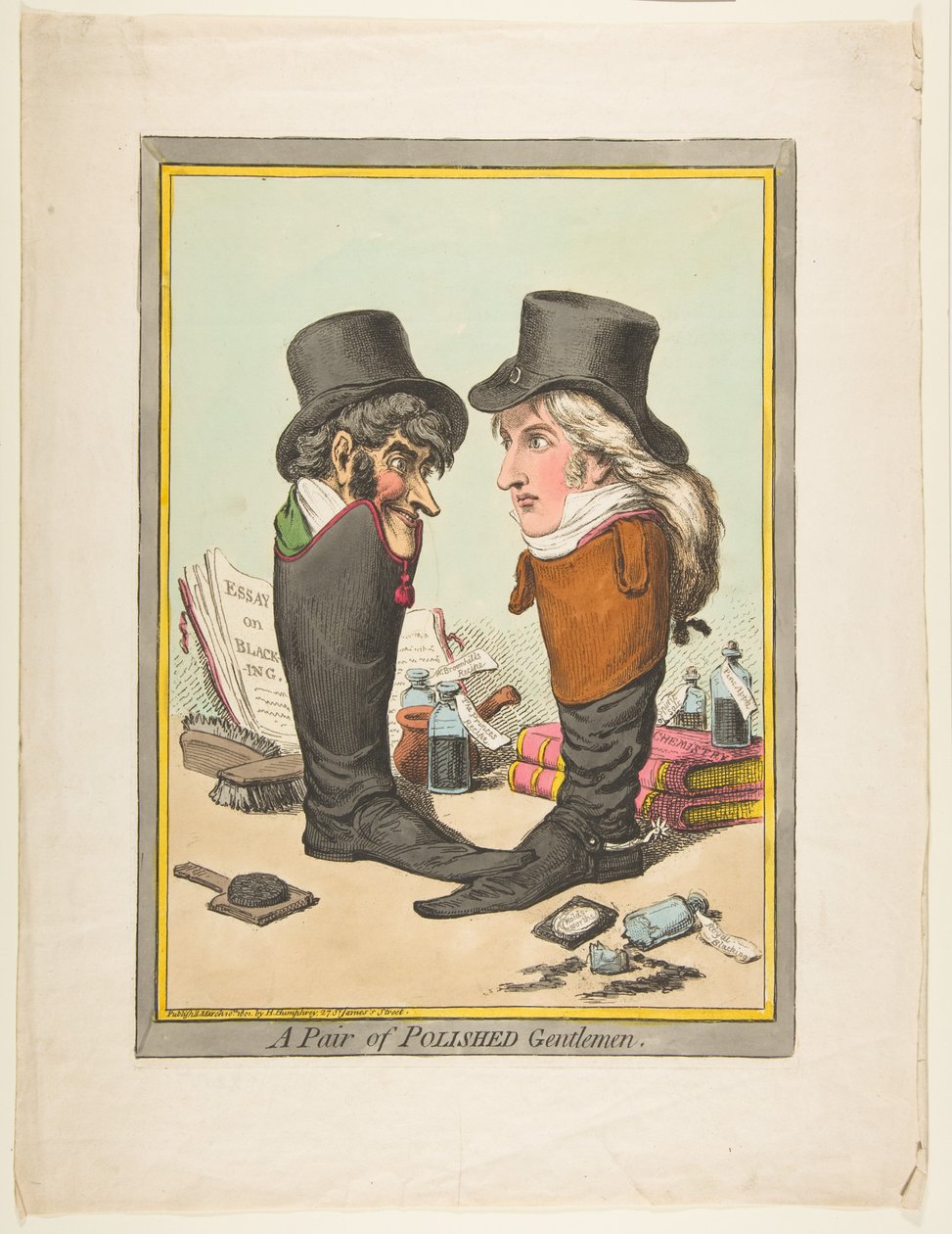 Bir Çift Cilalı Bey, 10 Mart 1801. by James Gillray