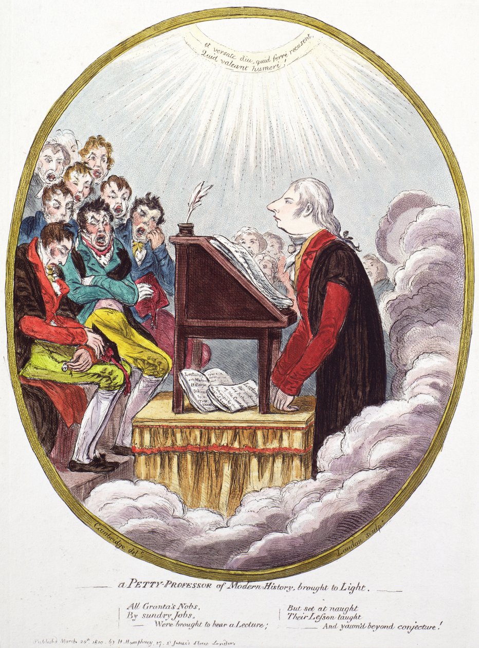 Küçük Bir Modern Tarih Profesörü Aydınlatıldı by James Gillray