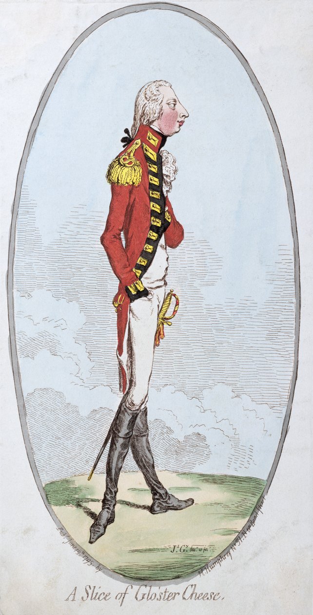 Bir Slice of Gloster Cheese, Hannah Humphrey tarafından 1795