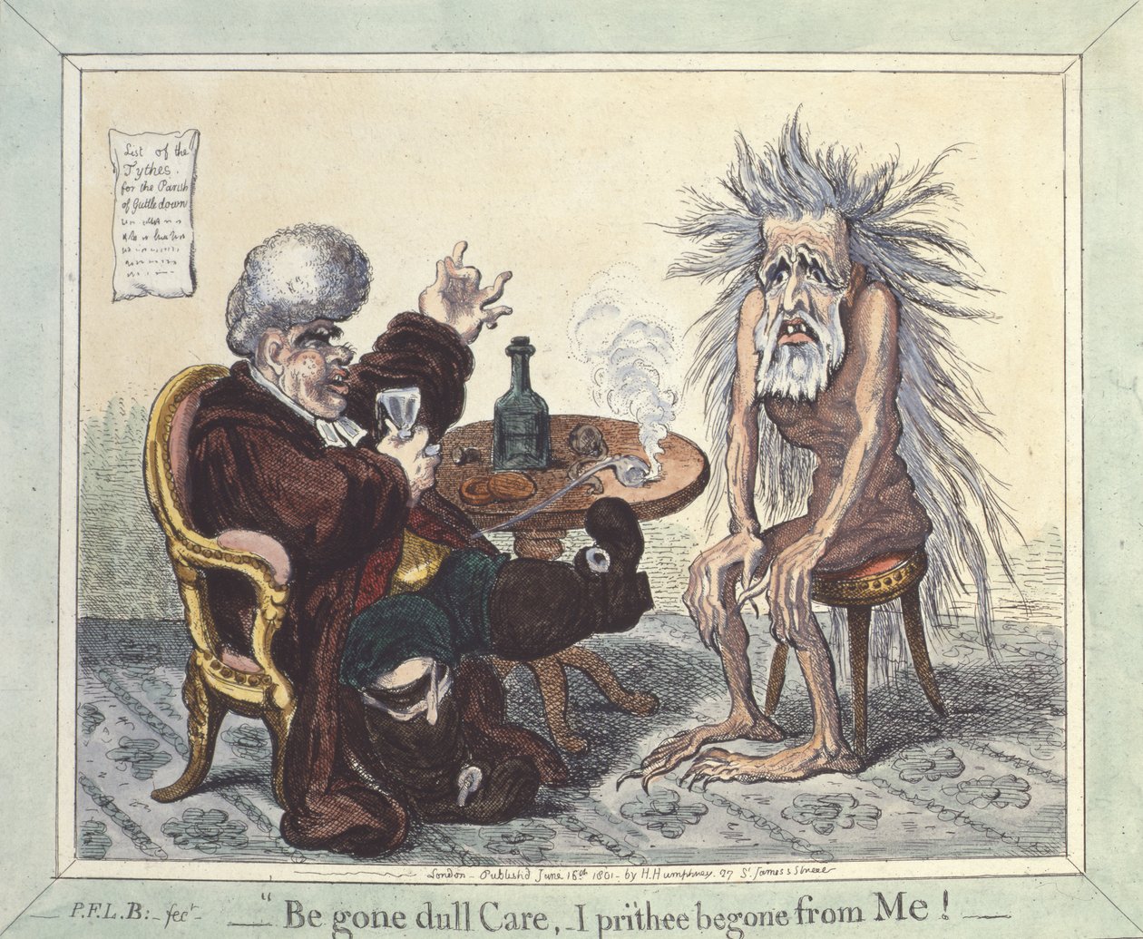 "Kötü Bakımı Bırak, Ben Benden Gittim", 1801 by James Gillray