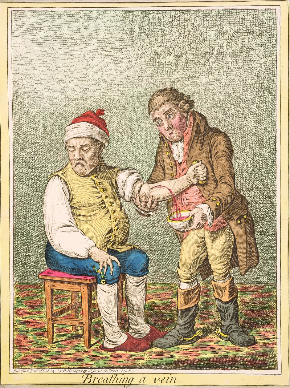 Bir Damarı Nefes Almak, Hannah Humphrey tarafından yayınlandı, 1804 by James Gillray