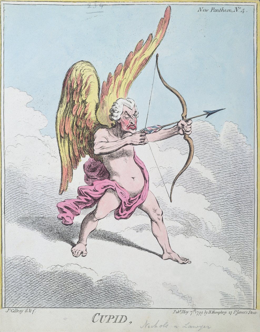 Aşk tanrısı, Hannah Humphrey tarafından 1799