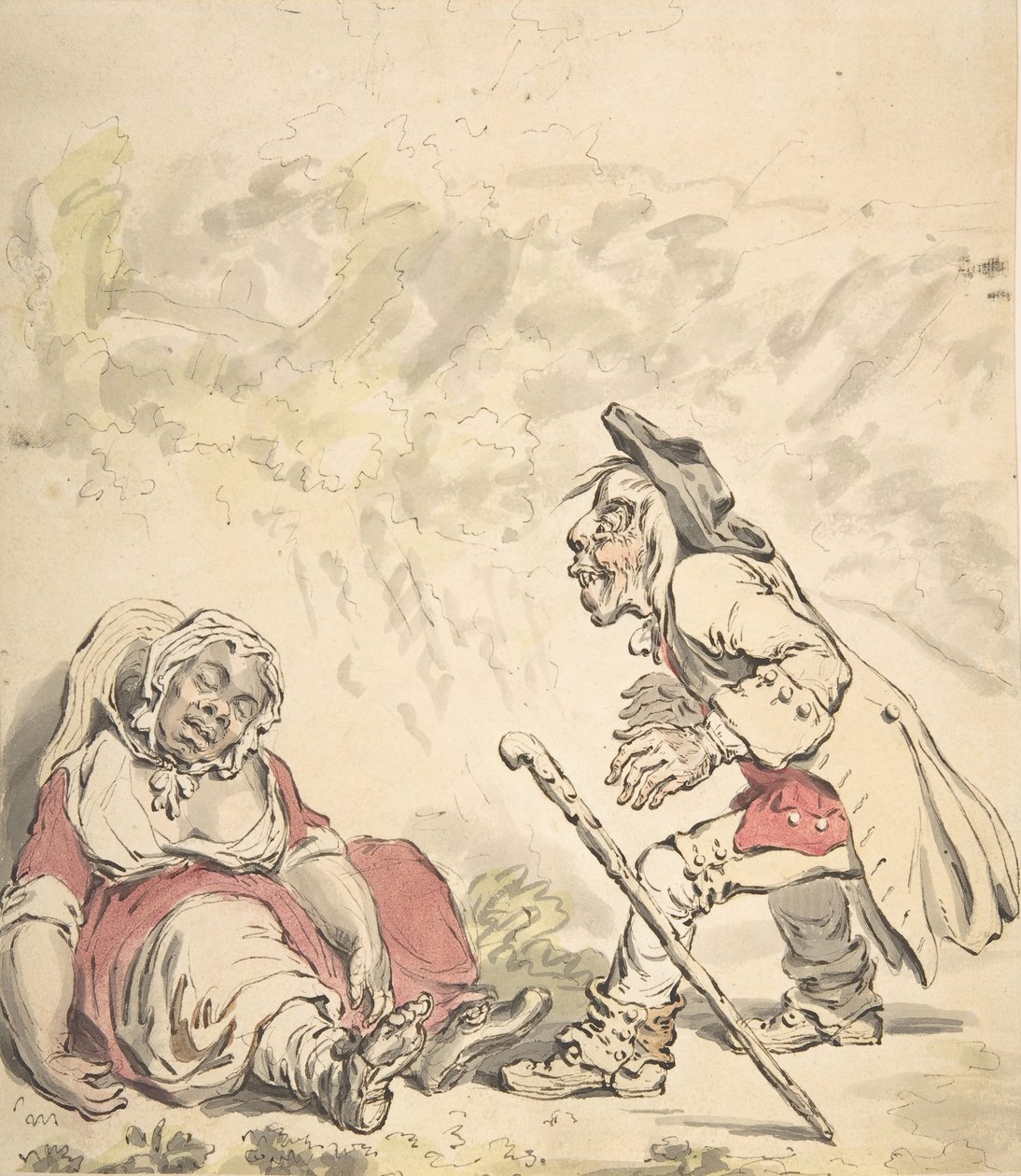 Cymon ve Iphigenia, 1796. by James Gillray
