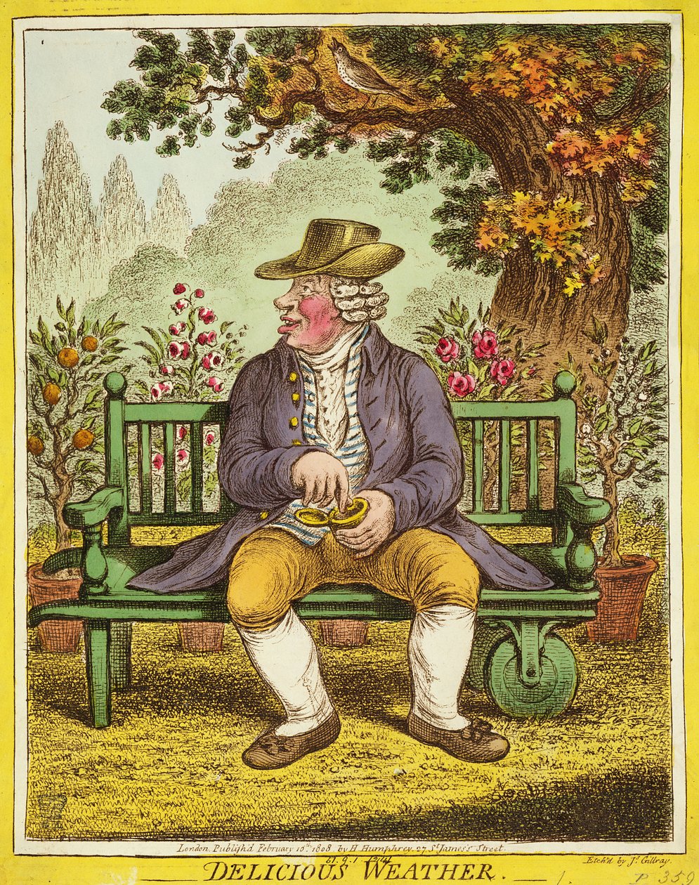 Lezzetli Hava, Hannah Humphrey tarafından yayınlandı, 1808 by James Gillray