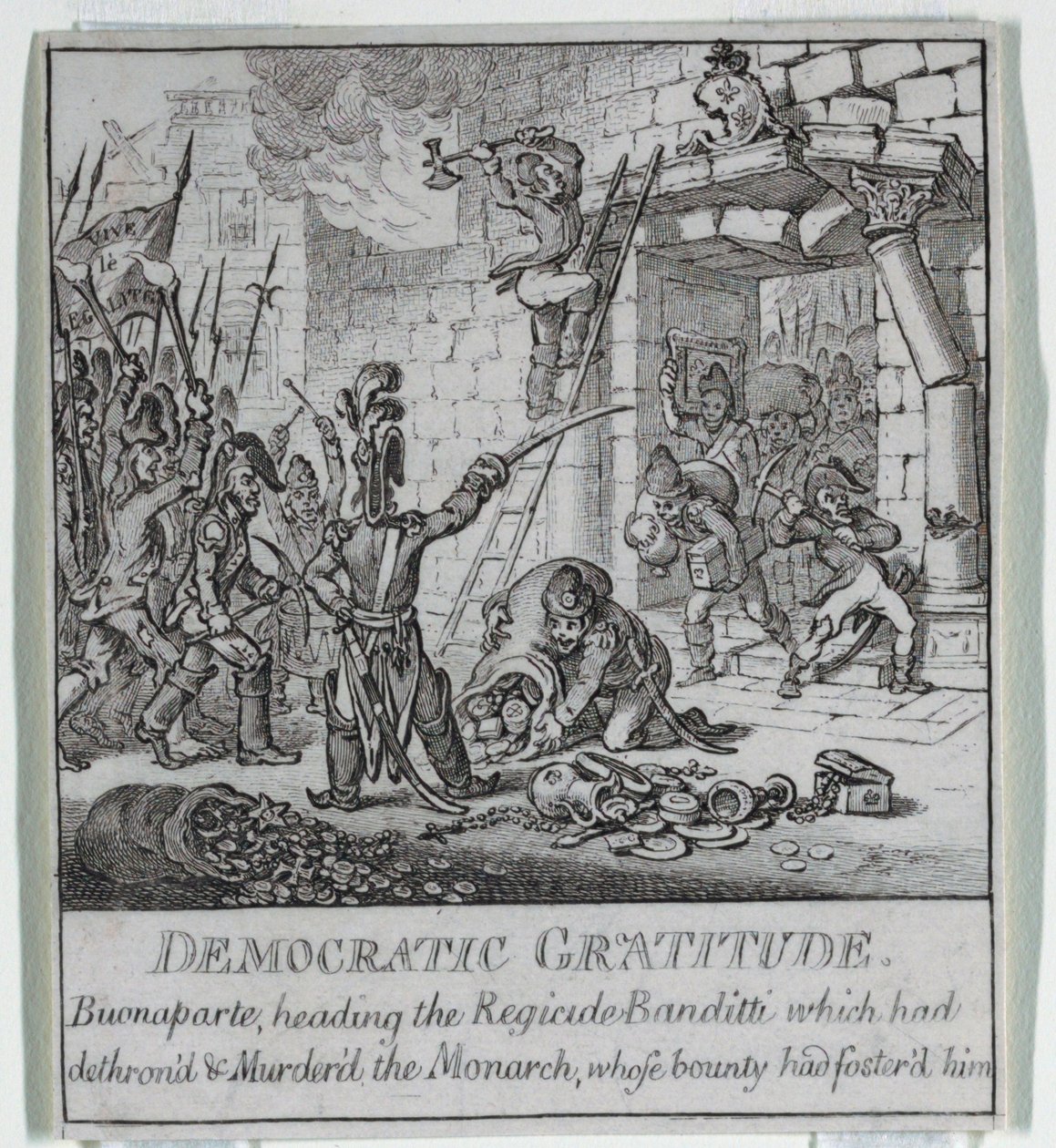 "Demokrasi veya Bir Eskiz o by James Gillray
