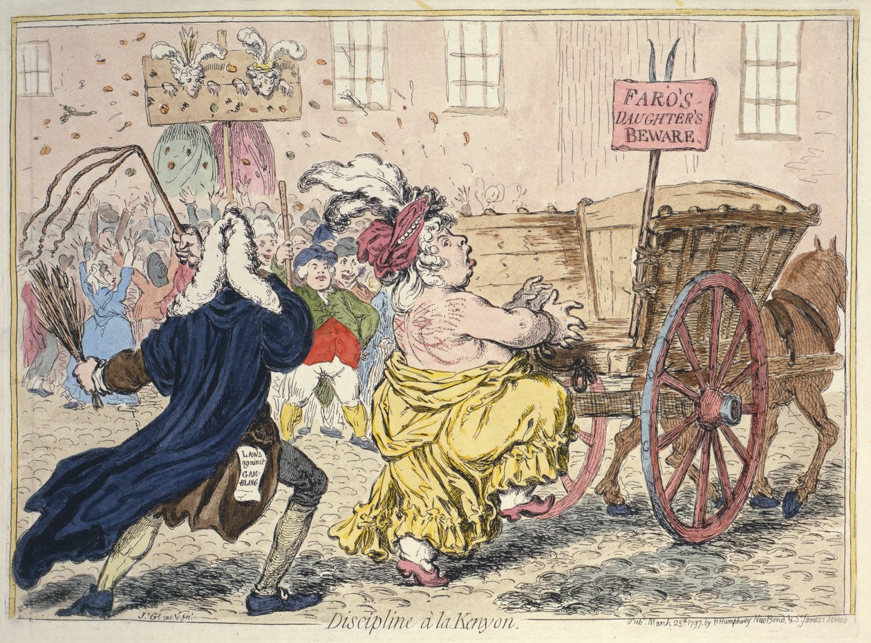"Disiplin A La Kenyon", 25 Mart 1797 by James Gillray