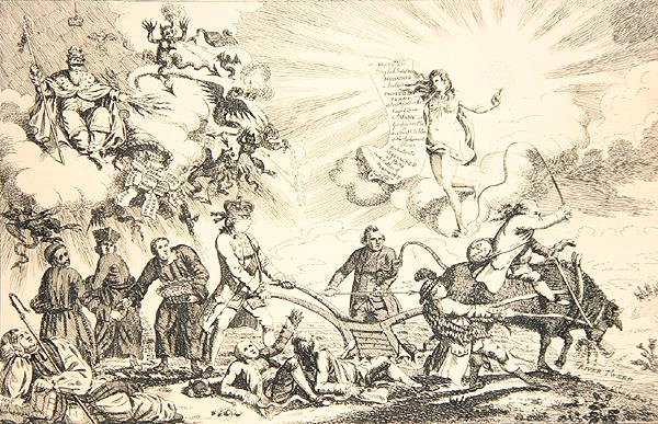 Dini ve Siyasi, Ulusun Durumu by James Gillray
