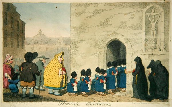 Hannah Humphrey tarafından yayınlanan Flaman Karakterler by James Gillray