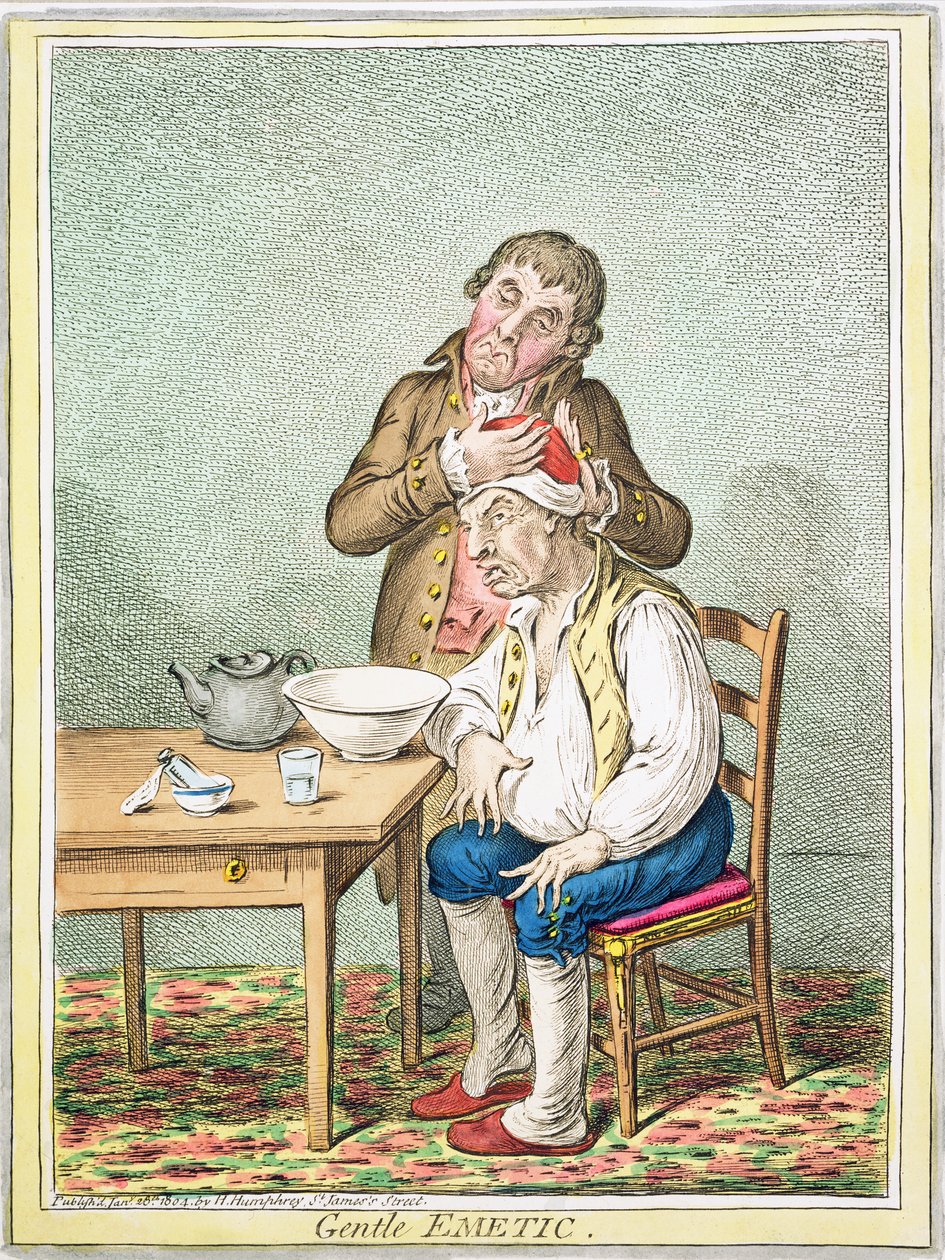 Nazik Emetik, Hannah Humphrey tarafından yayınlandı, 1804 by James Gillray