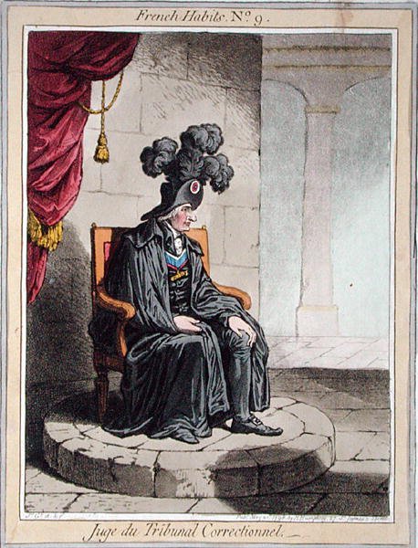 Juge du Tribunal Correctionnel, Hannah Humphrey tarafından 1798