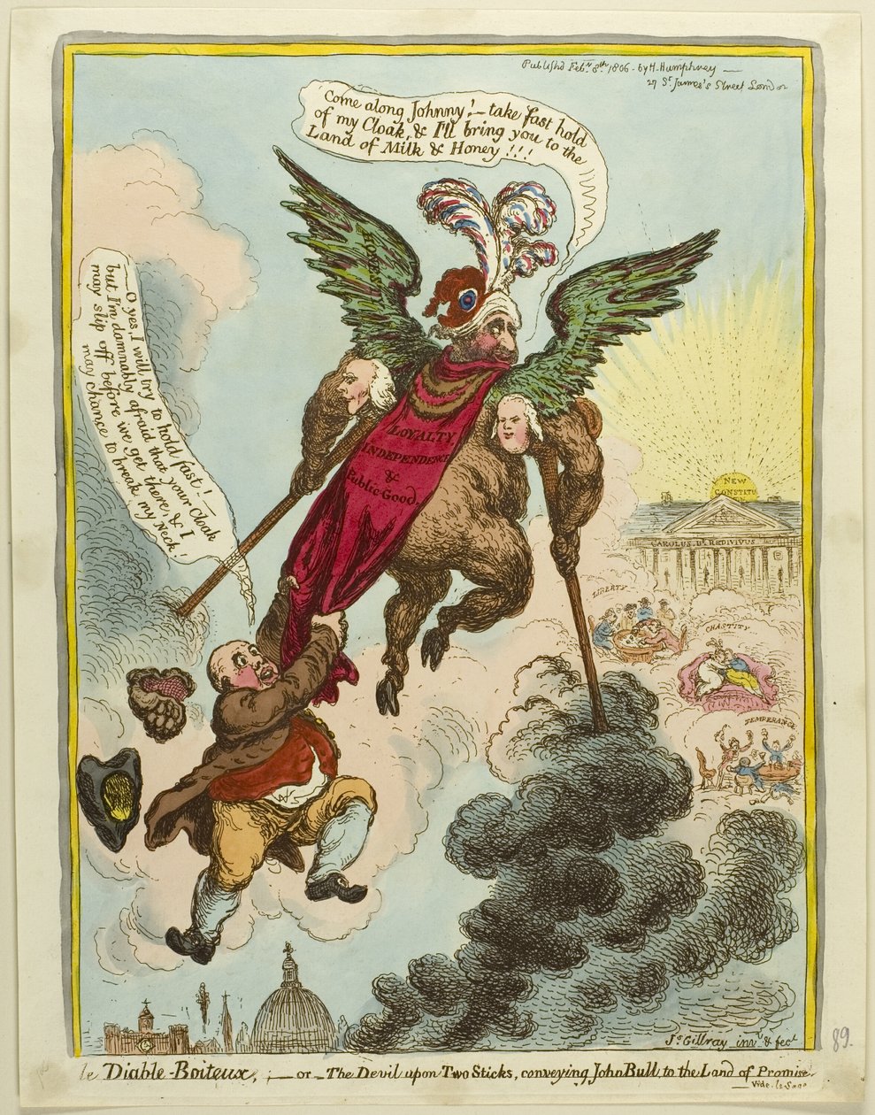 Şeytan-Lame by James Gillray