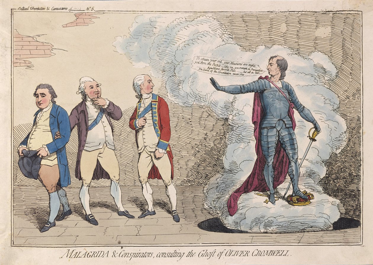 Malagrida & Conspirators, Ghost of Oliver Cromwell