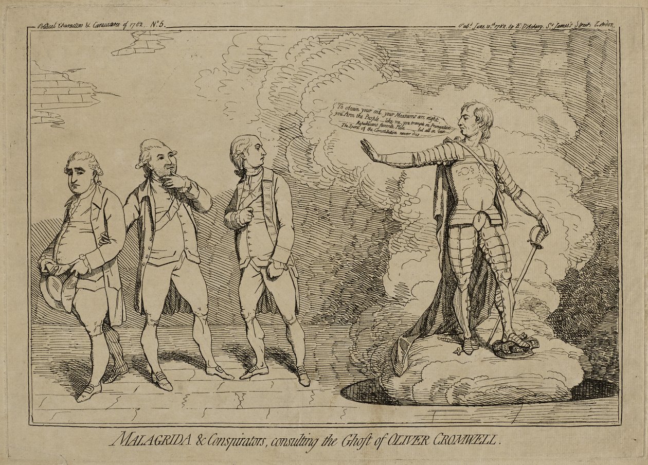 Malagrida and Conspirators, Consulting the Ghost of Oliver Cromwell, 10 Haziran 1782
