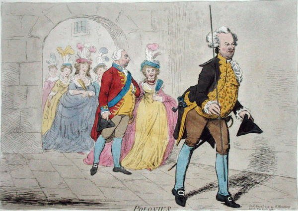 Polonius, Hannah Humphrey tarafından 1795