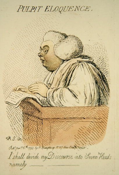 Minber Eloquence, Hannah Humphrey tarafından 1795