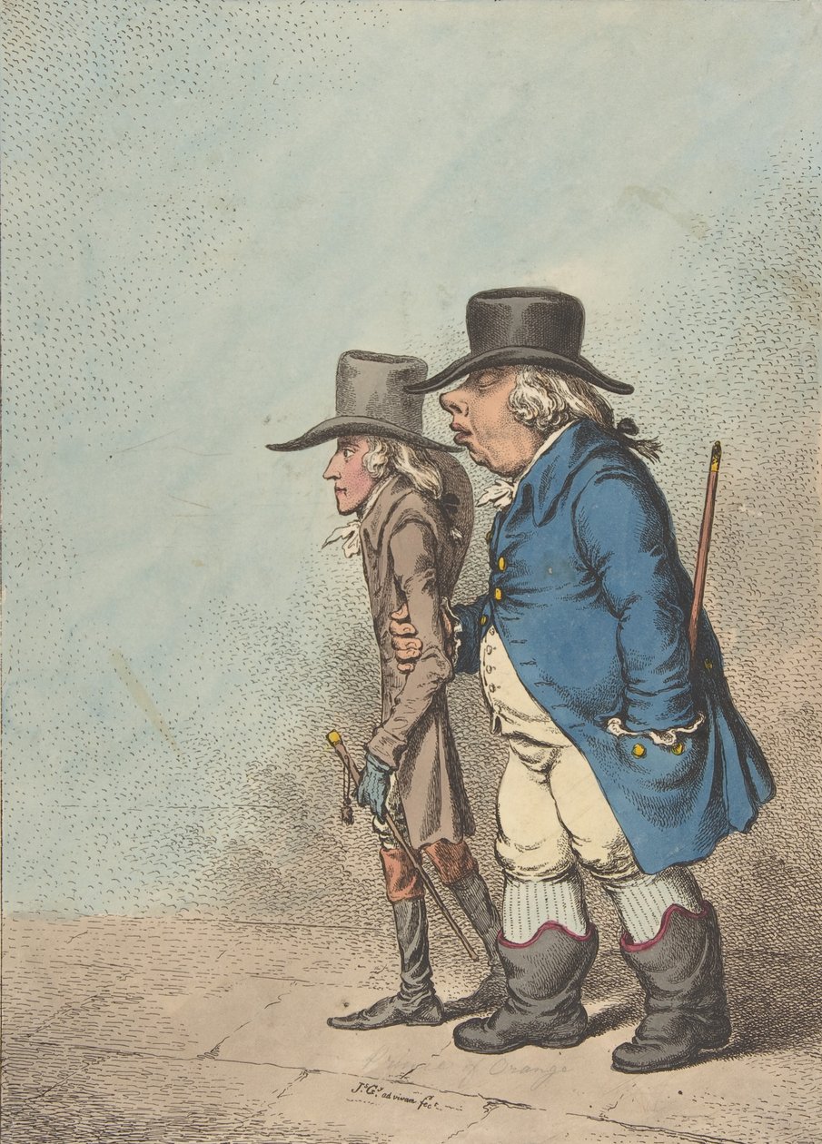 Pylades ve Orestes, 1 Nisan 1797., 1 Nisan 1797. by James Gillray