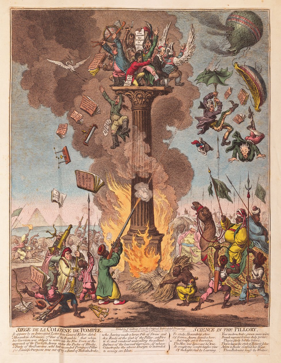 Siege de la Colonne de Pompee, Pillory