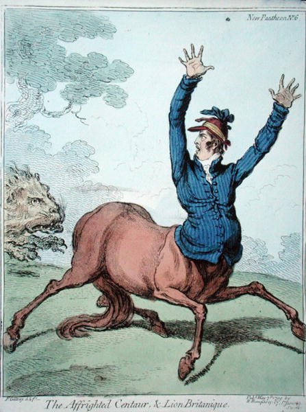 Korkmuş Centaur ve Aslan Britanique, 1799