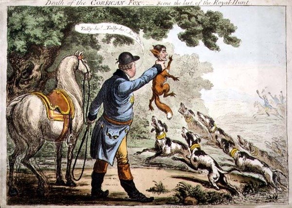 Korsikalı Tilkinin Ölümü by James Gillray