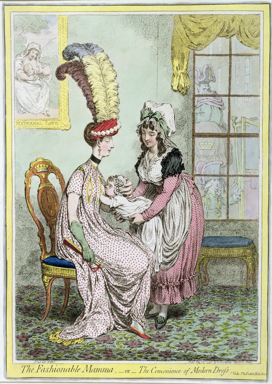 The Fashionable Mamma veya The Convenience of Modern Dress, 1796