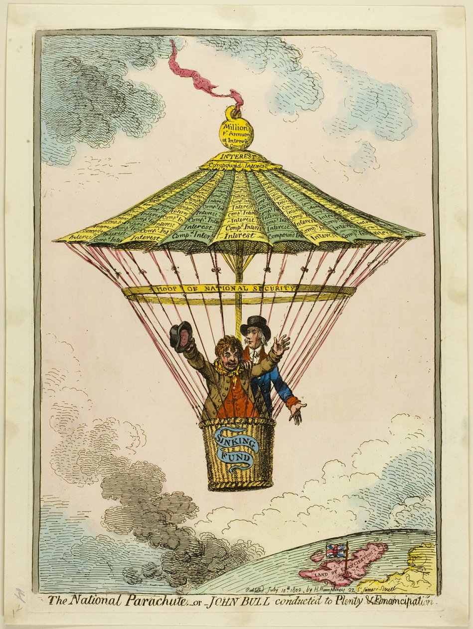 Ulusal Paraşüt by James Gillray