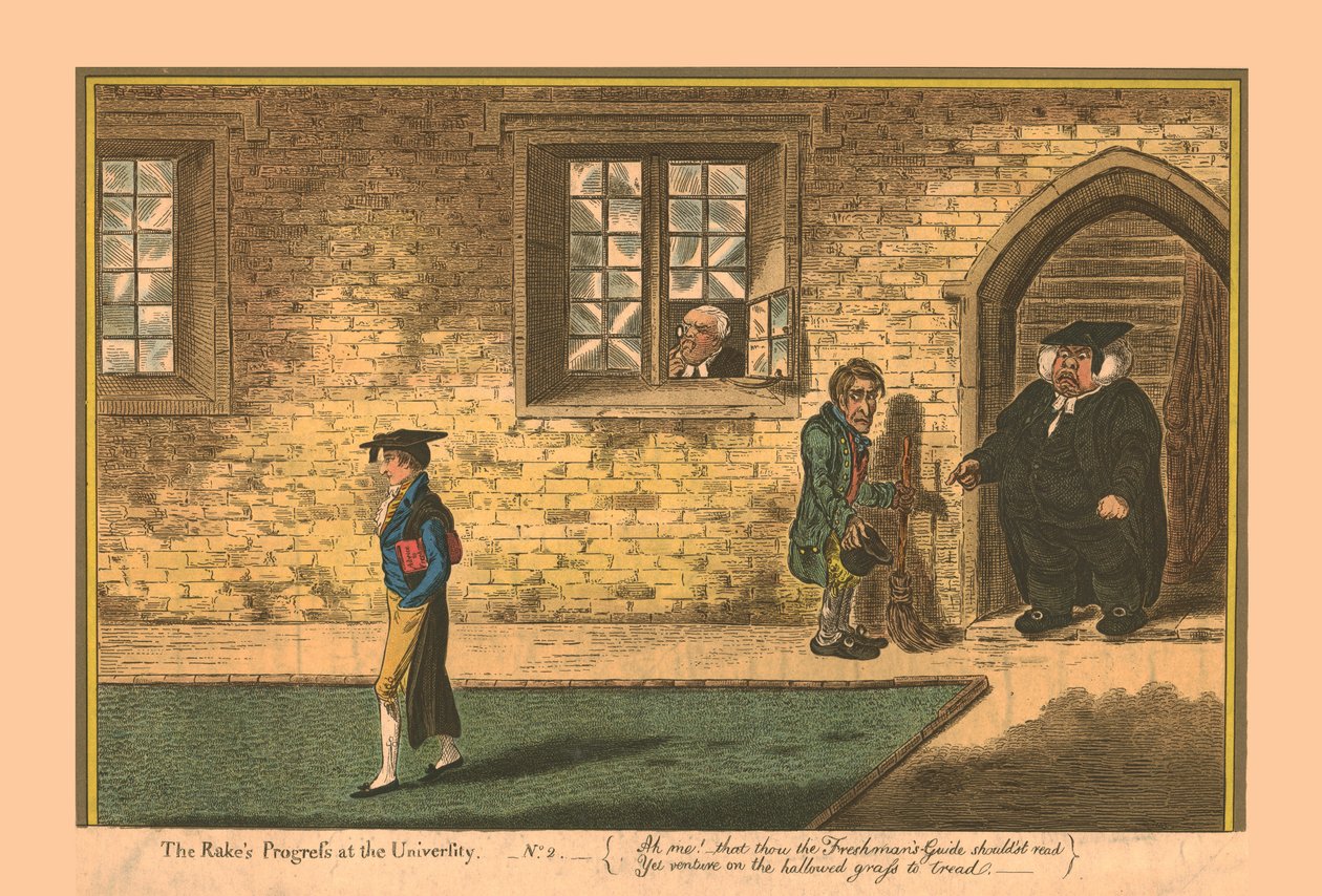 Üniversitede Tırmıklar İlerleme - No. 2, 1806. by James Gillray