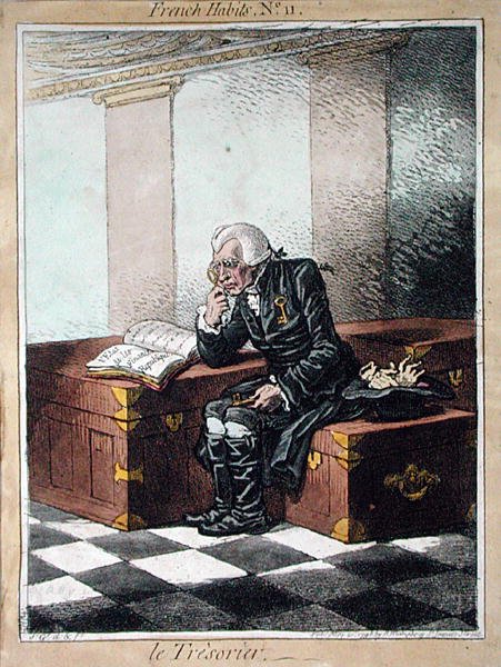 The Treasurer, Hannah Humphrey tarafından 1798