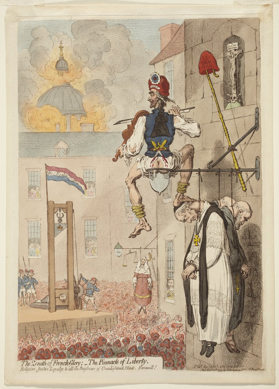 Fransız İhtişamının Zirvesi by James Gillray