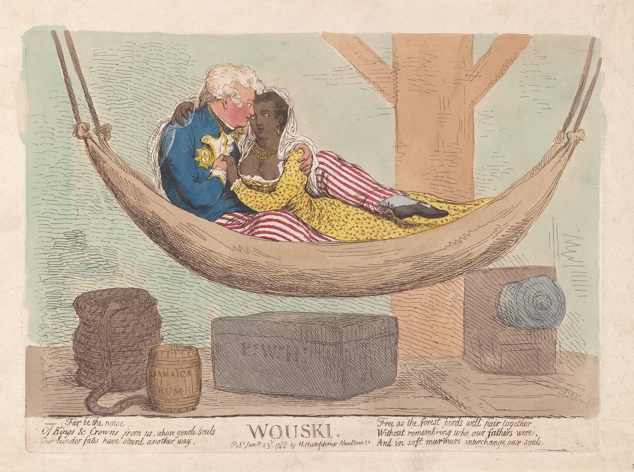 Wouski, bar. 1788 (el renkli gravür) by James Gillray